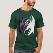 Dragons Liebe Heart Blue T-Shirt (Vorderseite)
