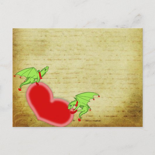 Dragons Liebe lettar Postkarte (Vorderseite)