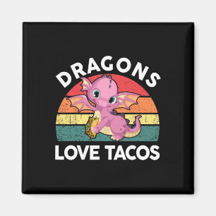 Dragons Liebe Taco Shirt Cinco Mayo Funny Mexican  Magnet
