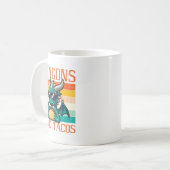 Dragons Liebe Tacos Funny mexikanische Food Fiesta Kaffeetasse (Vorderseite Links)