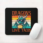 Dragons Liebe Tacos Funny mexikanische Food Fiesta Mousepad (Mit Mouse)