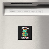 Dragons Liebe Tacos Niedlich Cinco De Mayo Mexiko Magnet (In Situ (Geschirrspüler))