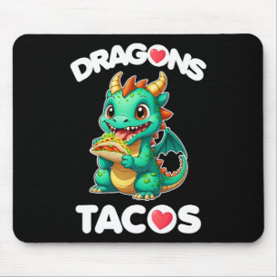 Dragons Liebe Tacos Niedlich Cinco De Mayo Mexiko  Mousepad