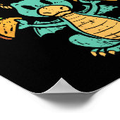 Dragons Liebe Tacos Niedlich Cinco De Mayo Mexiko Poster (Ecke)