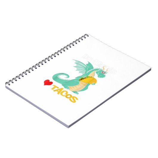 Dragons Liebe Tacos  Notizblock (Linke Seite)