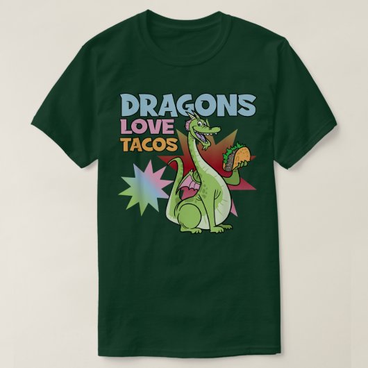 Dragons Liebe Tacos T-Shirt (Design vorne)