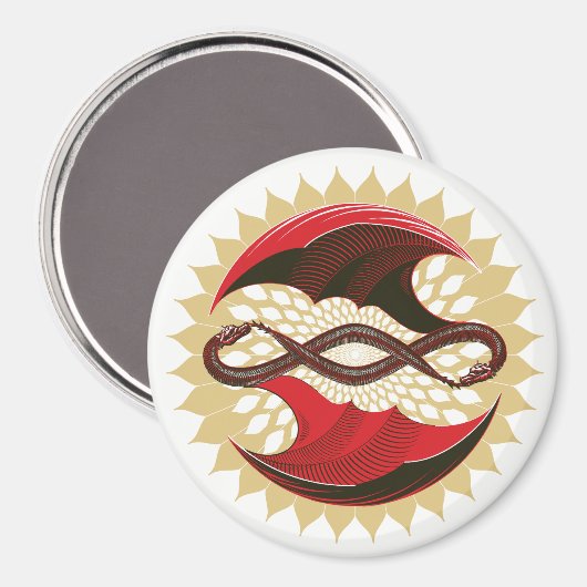 Dragons Magnet (Vorderseite/Rückseite)