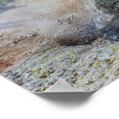 Dragon's Mouth Spring, Yellowstone Nationalpark Poster (Ecke)