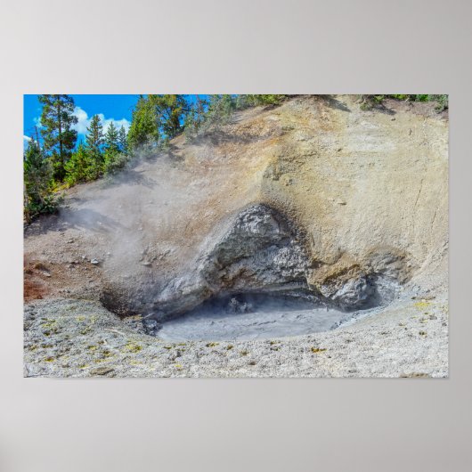 Dragon's Mouth Spring, Yellowstone Nationalpark Poster (Vorne)