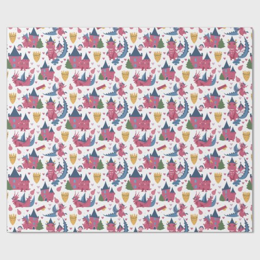 Dragons n'Castles Geschenkpapier (Flach)