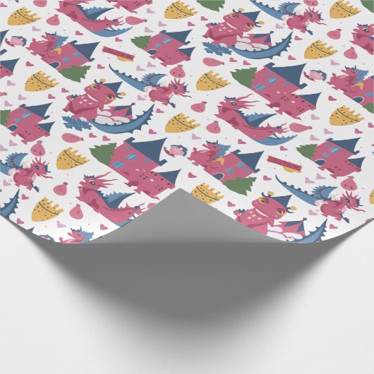 Dragons n'Castles Geschenkpapier (Ecke)