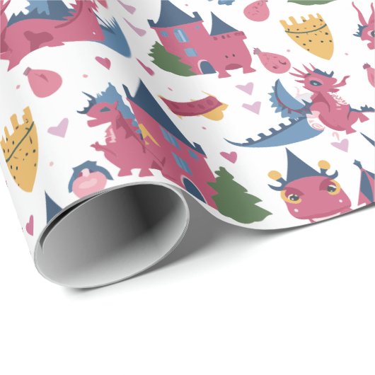 Dragons n'Castles Geschenkpapier (Rolleneckpunkt)