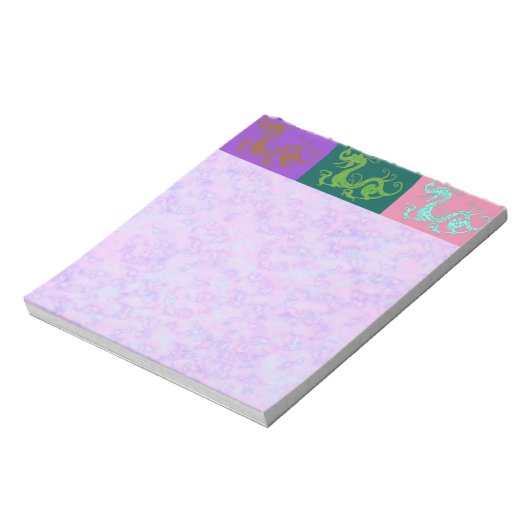 Dragons Notepad Notizblock (Rotiert)