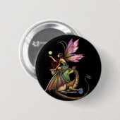 Dragon's Orbs Fairy and Dragon von Molly Harrison Button (Vorne & Hinten)