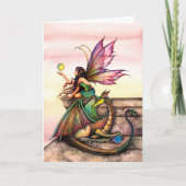 Dragon's Orbs Fairy Art von Molly Harrison Karte (Vorderseite)