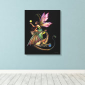 Dragon's Orbs Fairy Canvas Print Leinwanddruck (Insitu (Holzboden))