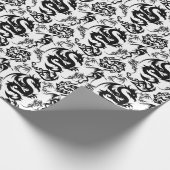 Dragons outline pattern 05.b.DOLP01 Geschenkpapier (Ecke)