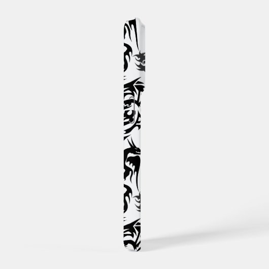 Dragons outline pattern 05.b.DOLP01 iPhone Hülle (Rechte Seite)