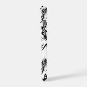 Dragons outline pattern 05.b.DOLP01 iPhone Hülle (Linke Seite)