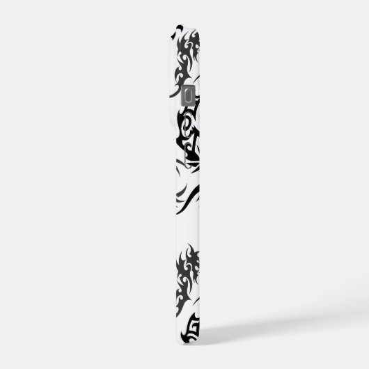 Dragons outline pattern 05.b.DOLP01 iPhone Hülle (Linke Seite)