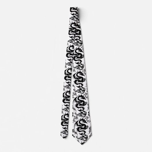Dragons outline pattern 05.b.DOLP01 Krawatte (Rückseite)