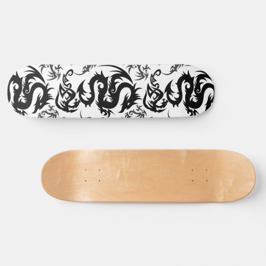 Dragons outline pattern 05.b.DOLP01 Skateboard (Horizontal)