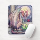 Dragon's Perch Fantasy Art Mousepad (Mit Mouse)