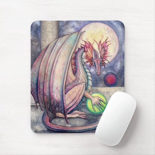 Dragon's Perch Fantasy Art Mousepad (Mit Mouse)