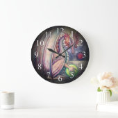Dragon's Perch Fantasy Art Wall Clock Große Wanduhr (Zuhause)