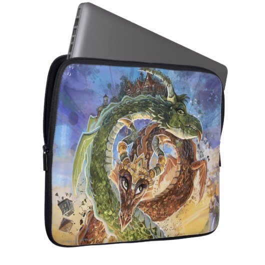 Dragons Rising Art Laptopschutzhülle (Vorne Rechts)