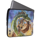 Dragons Rising Kunst Laptopschutzhülle (Vorne Rechts)