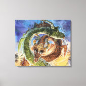 Dragons Rising Kunst Leinwanddruck (Vorderseite)