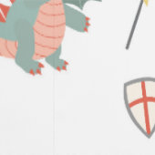 Dragons Ritter Burg Kinderzimmer Tapete (Naht)