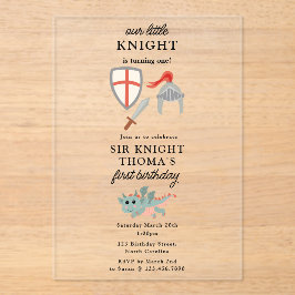 Dragons Ritter Burg Wilhelm Tell Acryleinladungen