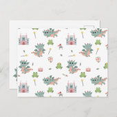 Dragons Ritter Burg Wilhelm Tell Feiertagspostkarte (Vorne/Hinten)