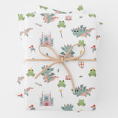 Dragons Ritter Burg Wilhelm Tell Geschenkpapier Set (Beispiel)