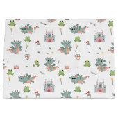 Dragons Ritter Burg Wilhelm Tell Große Geschenktüte (Vorderseite)