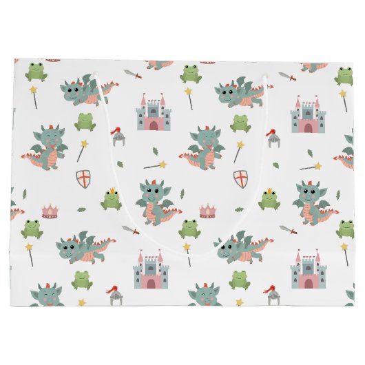 Dragons Ritter Burg Wilhelm Tell Große Geschenktüte (Rückseite)