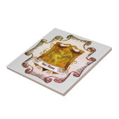 Dragons Schild Familienwappen Nachname Fliese (Seite)