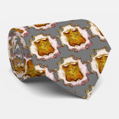 Dragons Shield-Familienwappen-Nachname Krawatte (Gerollt)