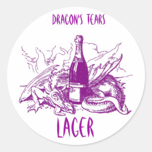 DRAGON'S TEARS ~ STICKER ~ GROSSE ZUHAUSE BREW LAB