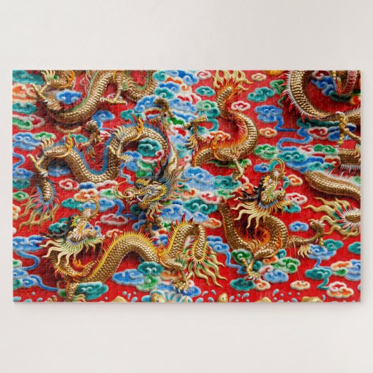 Dragons-Tempelpuzzle Puzzle (Horizontal)