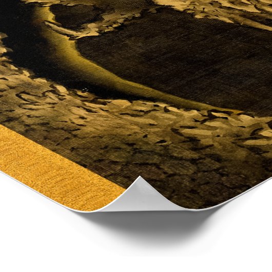 Dragons von Hokusai Poster (Ecke)