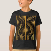 Dragons von Hokusai T-Shirt (Vorderseite)
