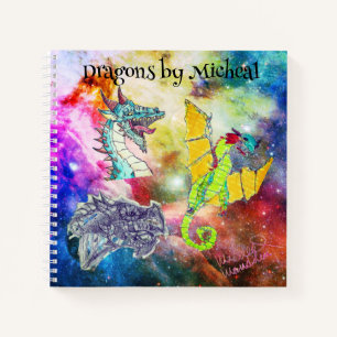 Dragons von Micheal Travel Notebook Notizblock