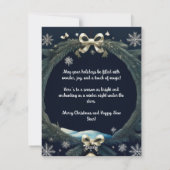 Dragons Weihnachtswonderland Feiertagskarte (Rückseite)