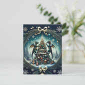 Dragons Weihnachtswonderland Feiertagskarte (Stehend Vorderseite)