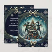 Dragons Weihnachtswonderland Feiertagskarte (Vorne/Hinten)