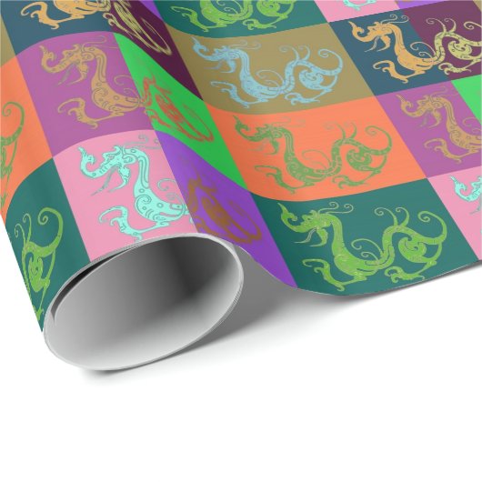 Dragons Wrapping Paper Geschenkpapier (Rolleneckpunkt)