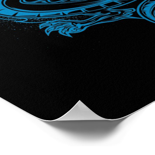 Dragons Wrath Blue Poster (Ecke)